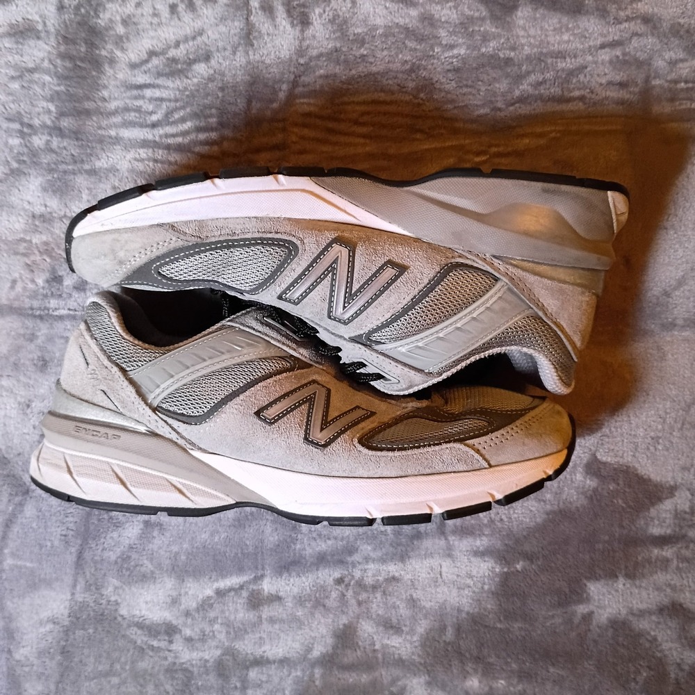 New Balance 990v5 Grey Suede Mesh Shoes W990GL5 Womens 8 Wide‎ 2E Made in USA